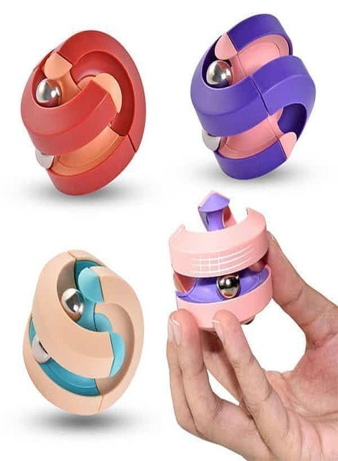 codally Magnetic Orbit Ball Toy, Children Track Bead Toy Metal Pinball Puzzle Toys Magnetic Fidget Orbit Ball Maze Toy Stress Relief Decompression Sensory Toy for Children and Adult Multicolor 1 Cube - Image 3